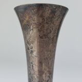Patinated silver-plated metal vase Art Deco WMF Germany