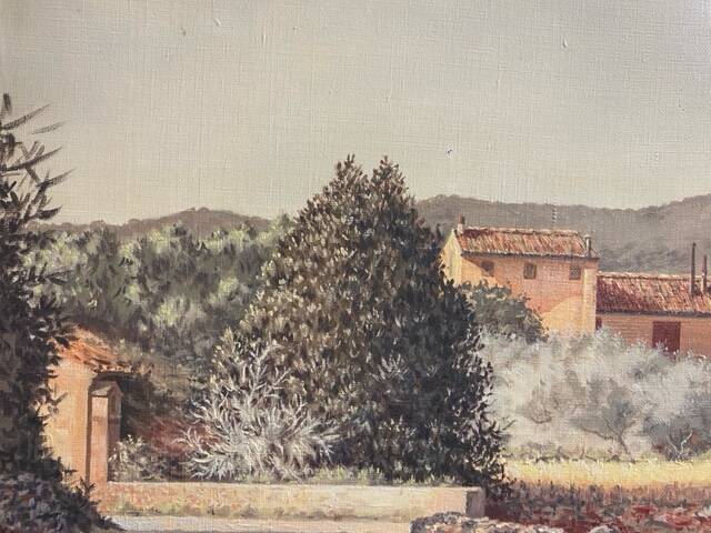 Canvas of Sarazanas, Provençal farmhouse