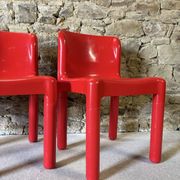 4 chaises modèle 4875 par C. Bartoli pour Kartell, 1970