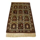 Persian Oriental carpet knotted in May, Tunisian Oriental Carpet in Wool  163x94cm