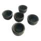 Set of 5 small vintage ceramic candlesticks