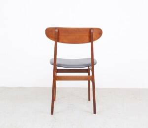 Farstrup teak wooden chairs with new skai, 1960s