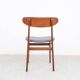 Farstrup teak wooden chairs with new skai, 1960s