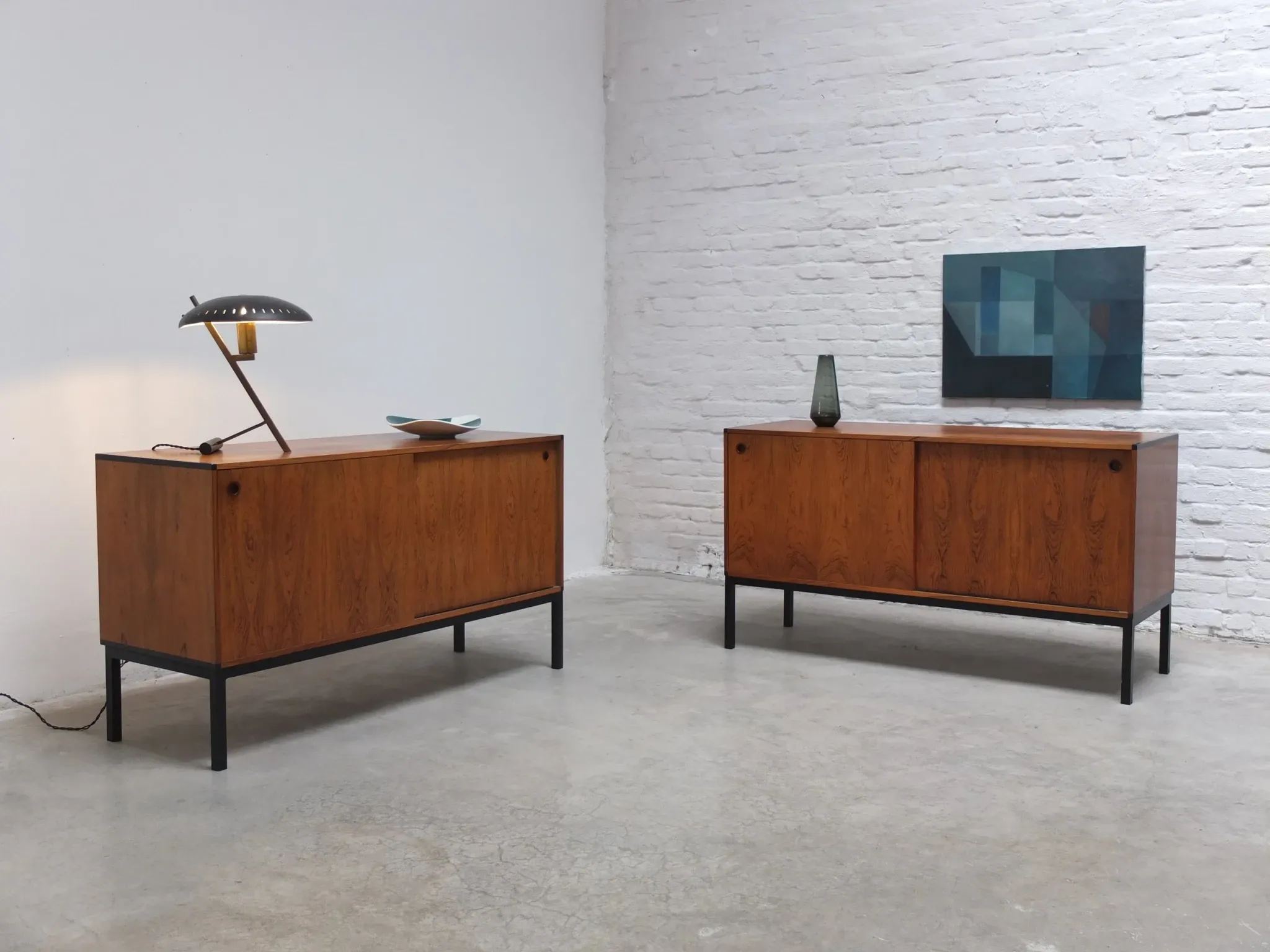 Pair of sideboards by Hans Hove & Palle Petersen for Christian Linneberg, 1960s