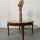 Chippendale Coffee Table in Wood, Canning and Glass