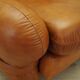 Leather armchair, Italian design, 1970s, production: Italy