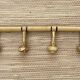 Antique wooden wall coat rack with 6 hooks, 1900