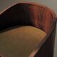 Set of 4 Art Deco armchairs in rosewood veneer, circa 1930.