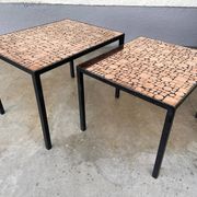 Tables gigognes en cuivre par Herbert Hirche pour Rosenthal, Allemagne, années 1970