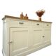 Vintage 3-door wooden sideboard