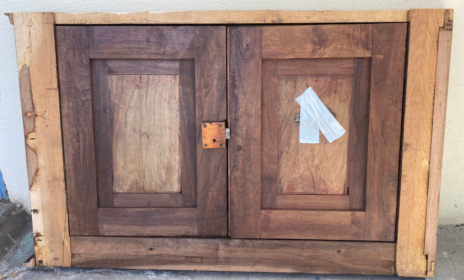 Antique closet doors - carved wood