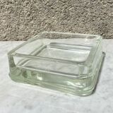 Empty pocket glass brick Lumax rare large model low vintage 60s