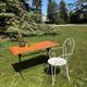 Vintage wooden bistro table