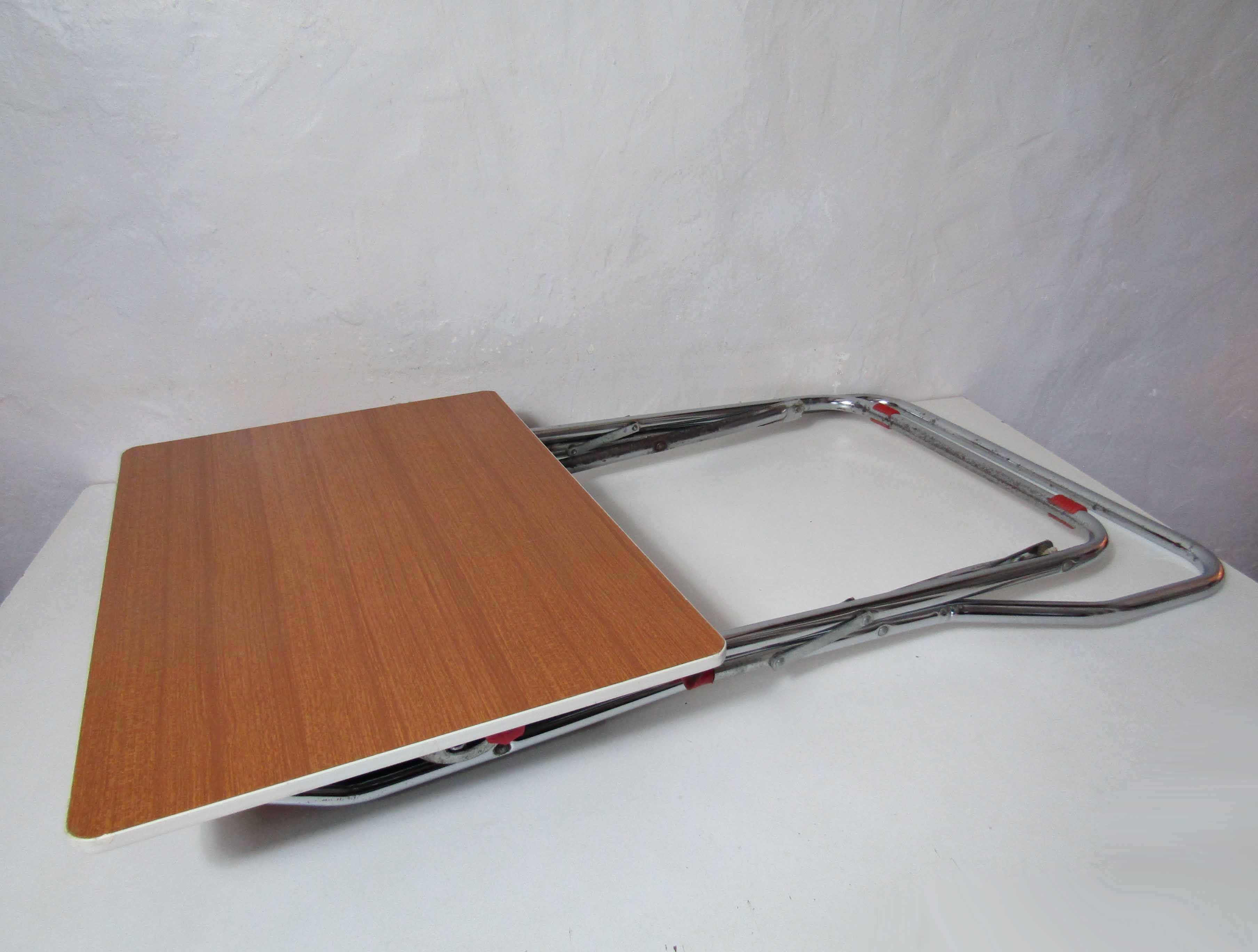 Former foldable gico desk for children chrome skai formica