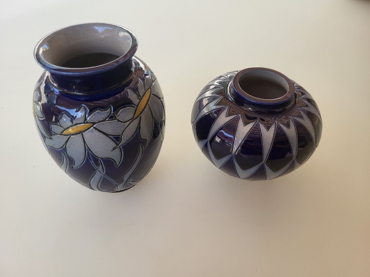 Lot de 2 vases alsaciens