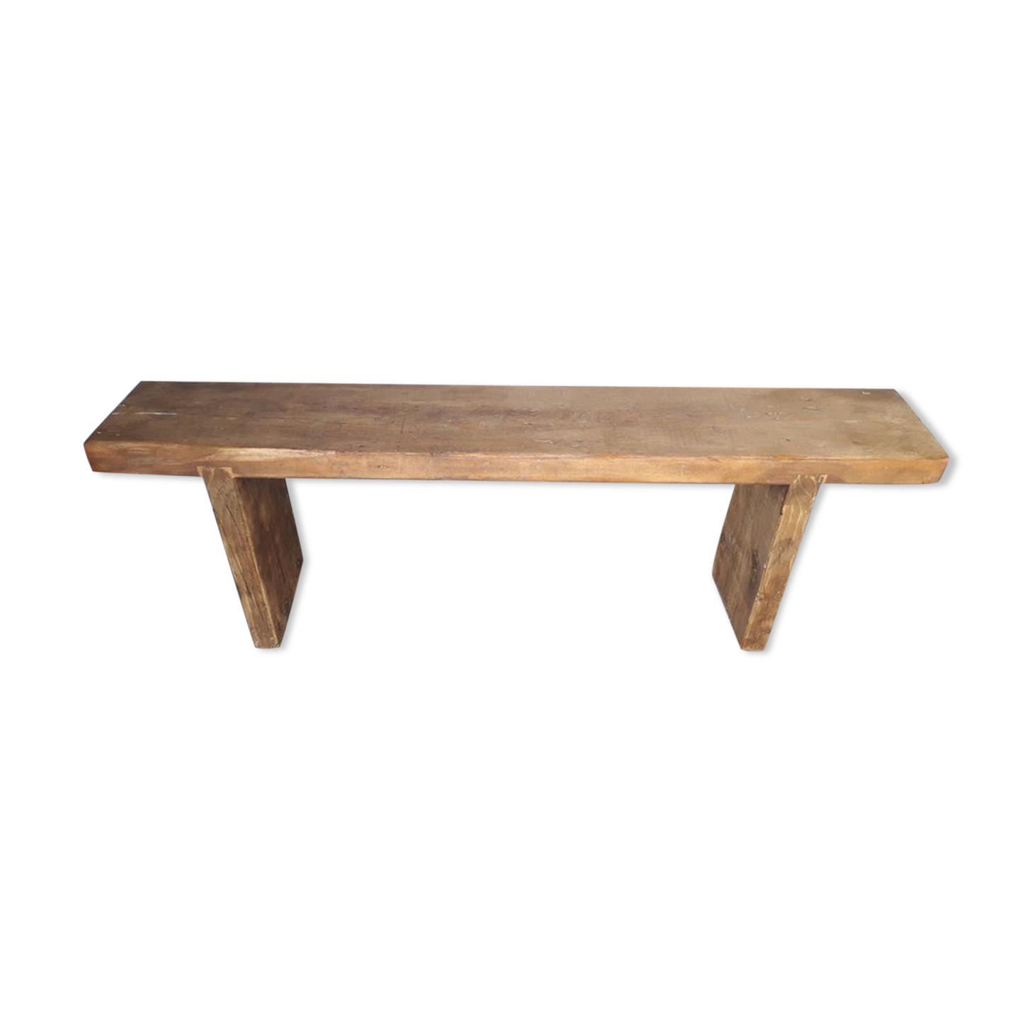 Old bench vintage ep 1960s solid wood