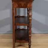 Large Burl Mahogany Property Console, Restoration Period – Early