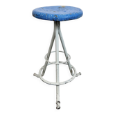 Grey Industrial Workshop Stool, 1960s