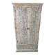 Antique white wooden cabinet