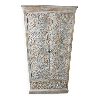 Antique white wooden cabinet