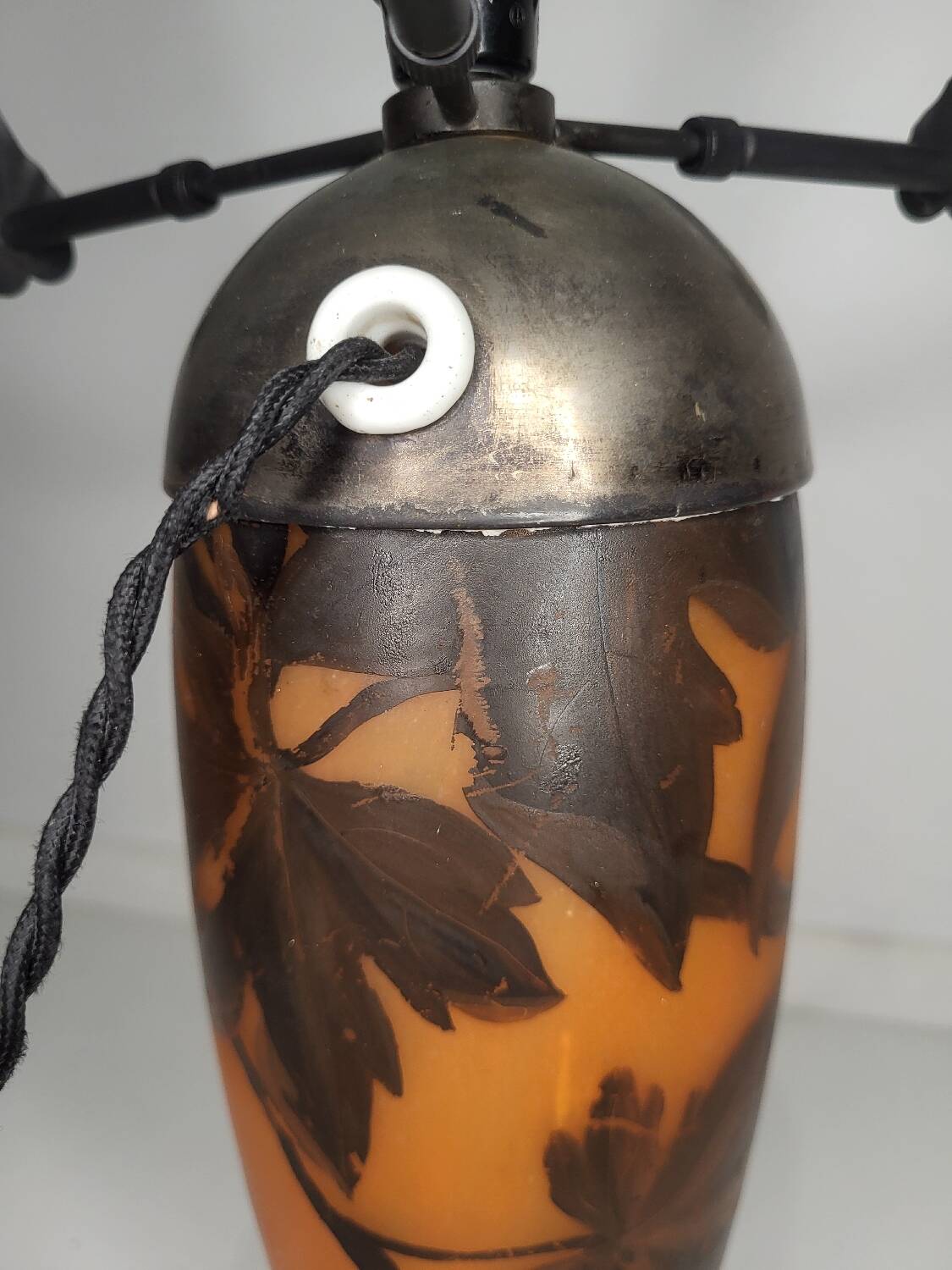 Lampe en verre- art nouveau
