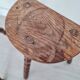 Pair of old wooden tripod stools