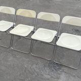 Plia lucite folding chairs Giancarlo Piretti for Castelli set of four