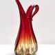 Red, Orange and Yellow Sommerso Murano Glass Vase, Italy