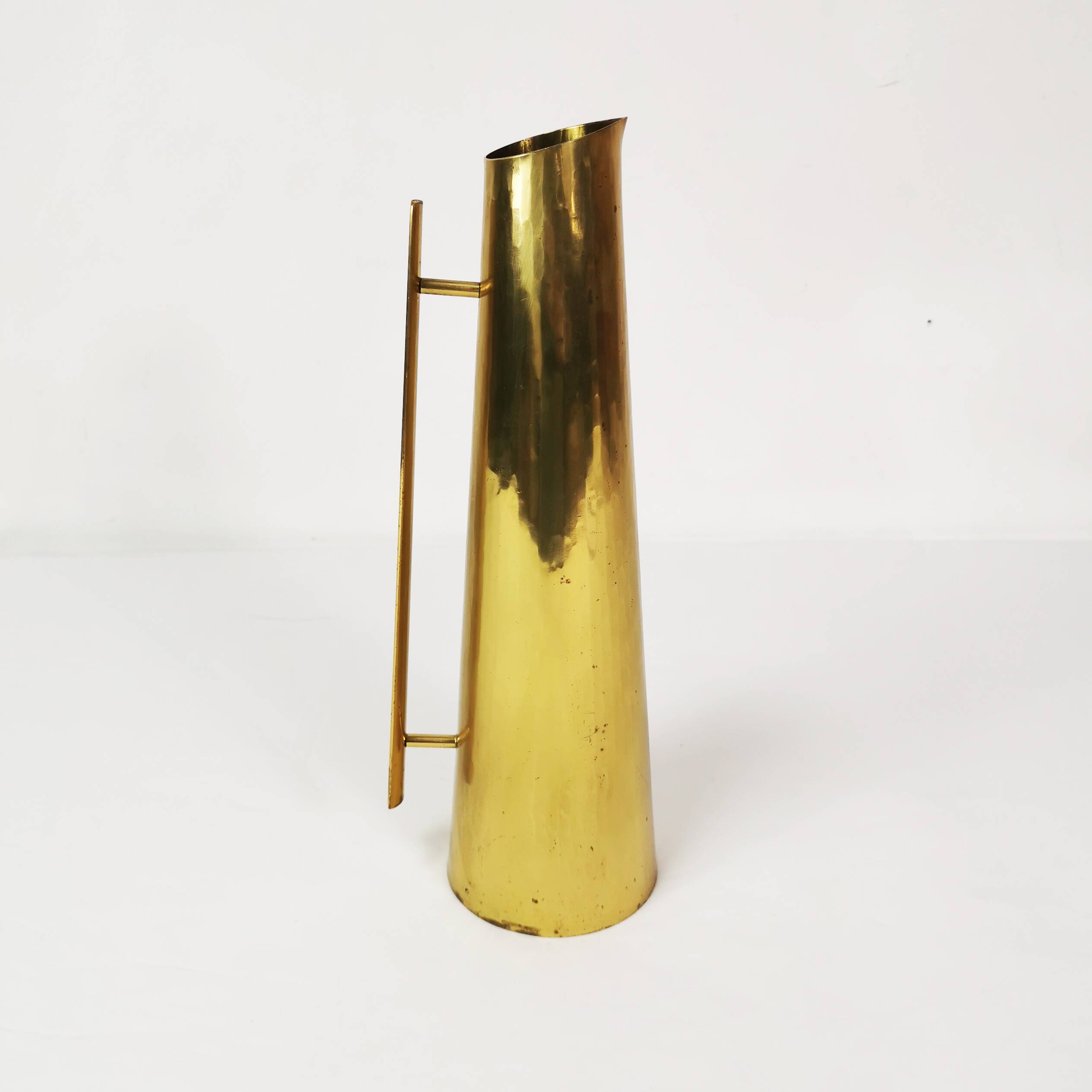 Modernist brass watering jug, Germany, 1960s.