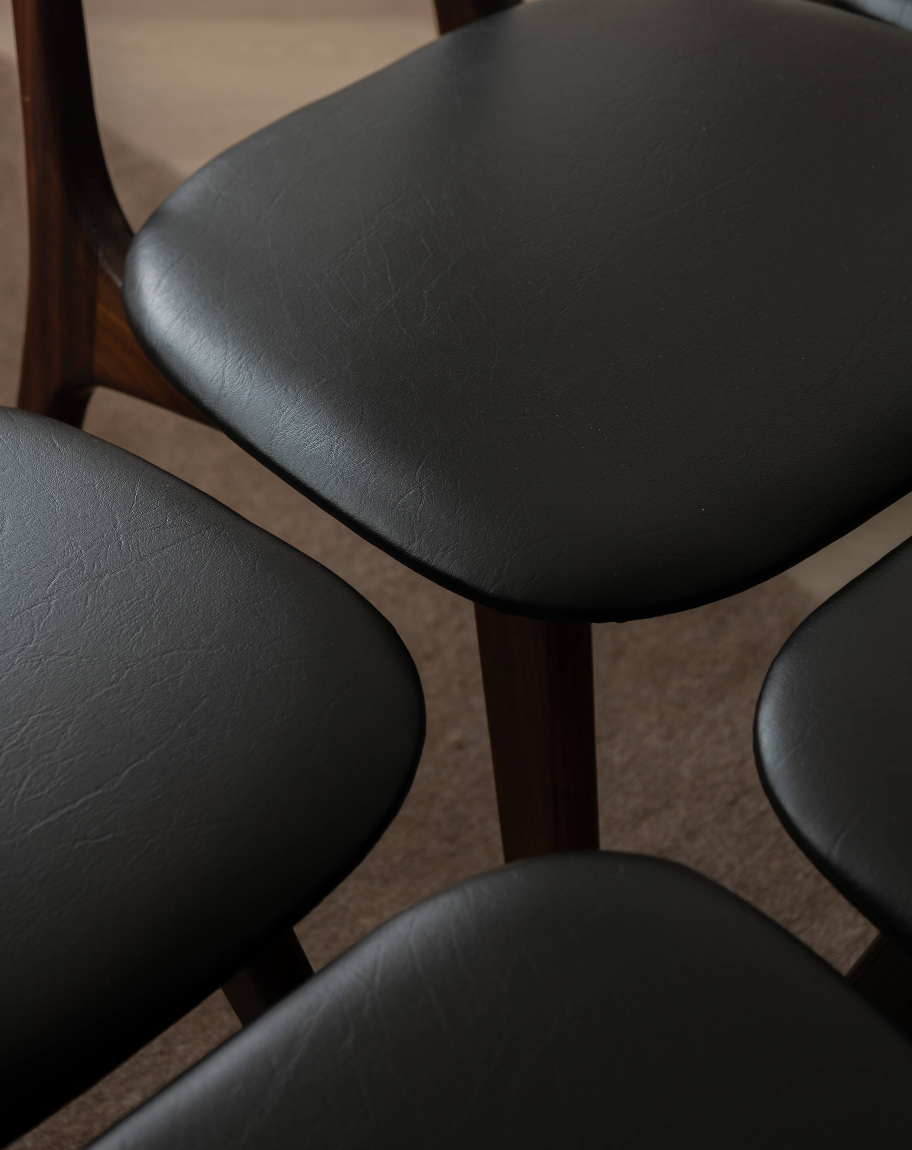 Vintage Dining Chairs by Louis van Teeffelen for AWA Set of 6 Dutch MCM