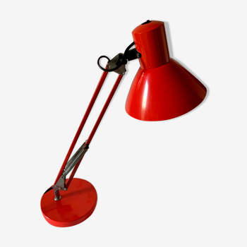 Lampe de bureau vintage rouge