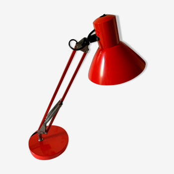Red vintage desk lamp