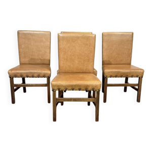 Suite de 4 chaises anglaises - 1980
