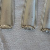 12 silver metal cake forks