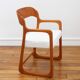 Fauteuil Baumann Traineau -Restauré - Tissu, mousse & sangles : neuf