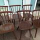 Lot de 20 chaises de bistrot bois - vintage