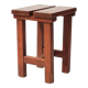 Vintage stool, brutalist pine stool, accent stool