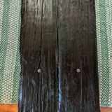 Table basse bois brûlé