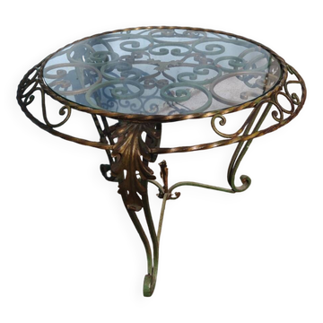 Table basse fer forgé 1940