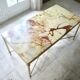 Table basse en onyx années 60/70