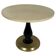 Italian Art Deco Coffee Table in Parchment, Black Lacquer and Brass