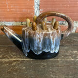 Vintage ceramic flower vase alphonse mouton watering can