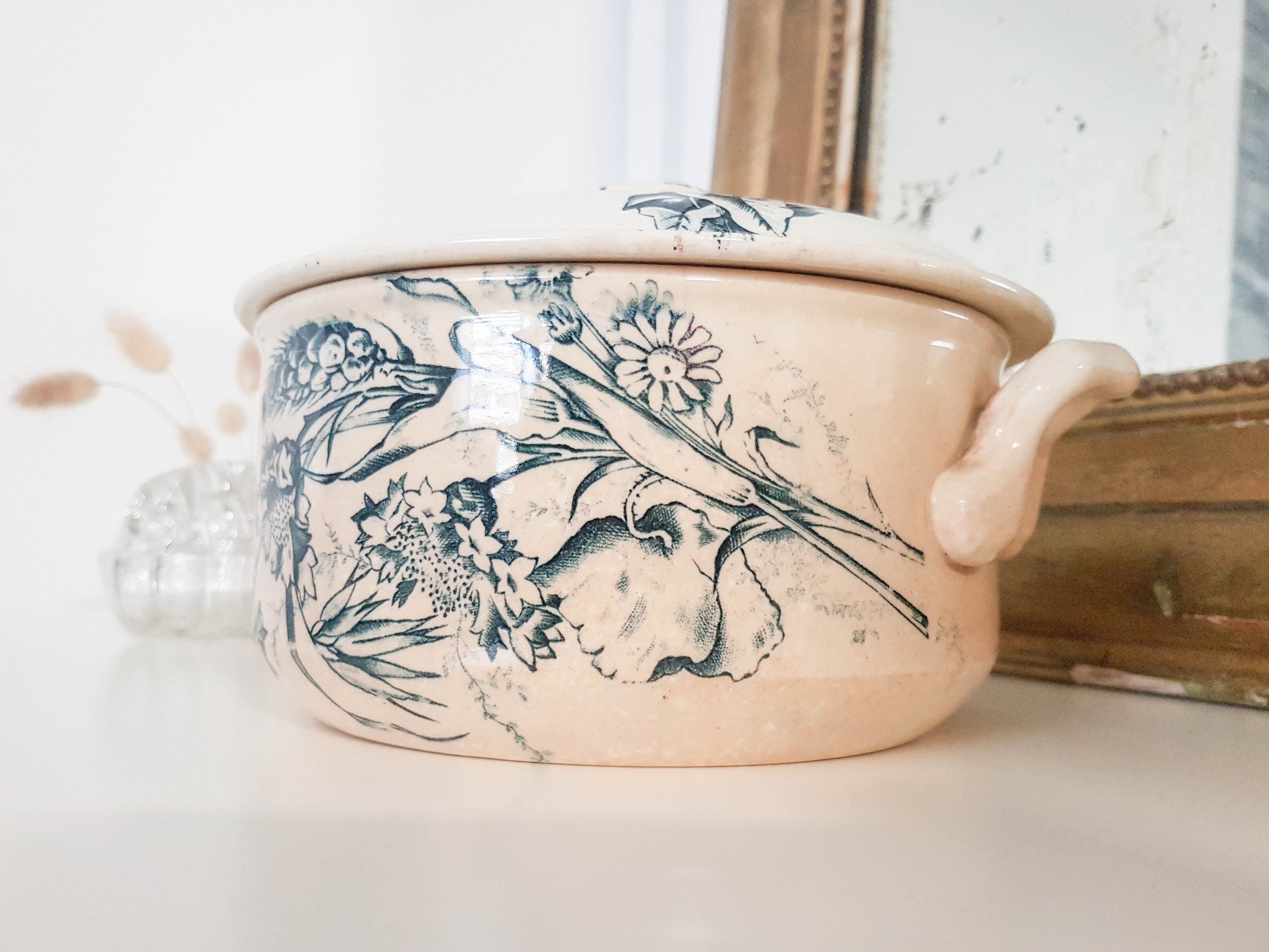 Ancient terrine in earthenware