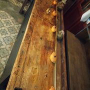 Ancien établi, meuble de métier d'atelier, buffet