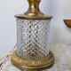 Cut crystal lamp with a gilded bronze mount, early 20th century.