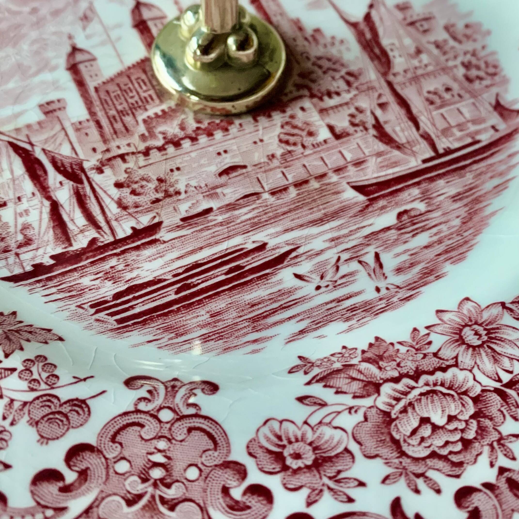 Antique double-decker servant - Enoch Wedgwood (Tunstall) Ltd - Royal Homes of Britain - 1960