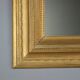 Antique gilded wooden mirror with guilloché frame, Italy, 19th century.
