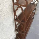 English Mahogany Wall Shelf – Georgian Style Bookcase Early 20th Century