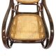 Beech rocking chair with caning, Fischel, Vienna, 1930