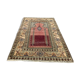 Distressed Turkish Rug 125x85 cm Vintage Shabby, Wool Tribal Pink, Beige Small